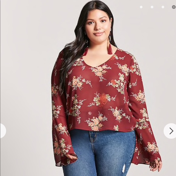 Floral blouse size 3X from FOREVER21 - Picture 1 of 1